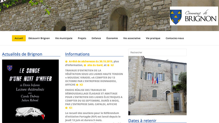 Création de site internet Internet Vallon