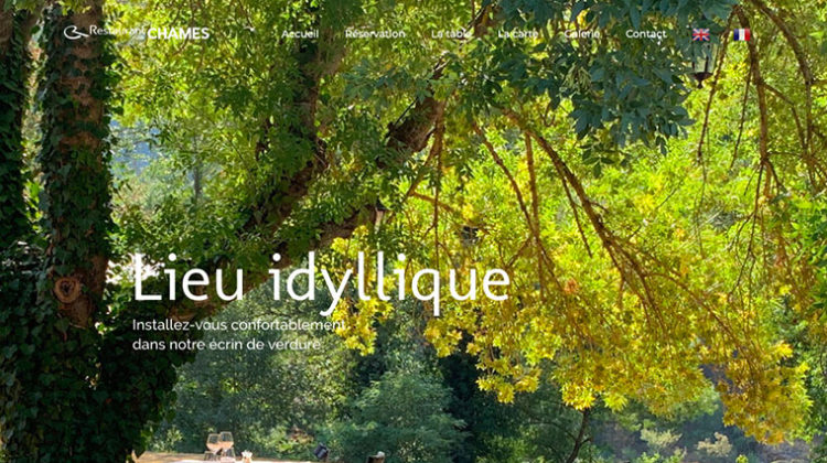 Création de site internet Restaurant de Châmes